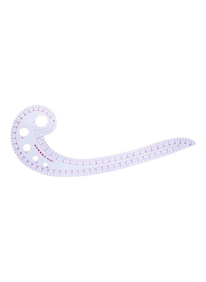 NIBEMINENT 6-Piece French Metric Clothing Ruler Set White/Pink - Image 4