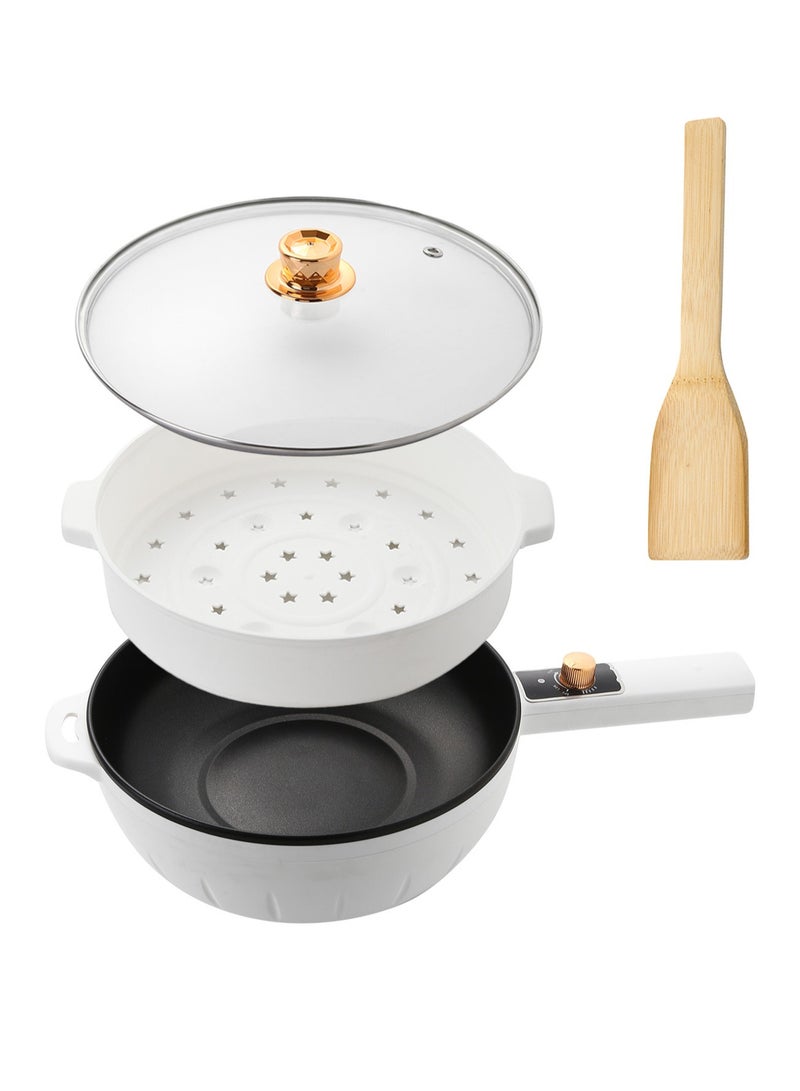 LAC LAICHY LAC 2 in 1 MultiFunctional Cooking Frying Pans, Steamer Pot, Non Stick cooking, Healthy Cookware pan，Quick heating 1350W - Image 1