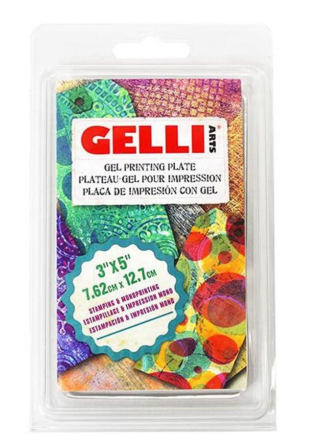 Gelli Arts Printing Plates Gel Art Printing Plates Gel Plate Assortment Renewable Rectangular Printing Surface 3X5 Inch - Image 1