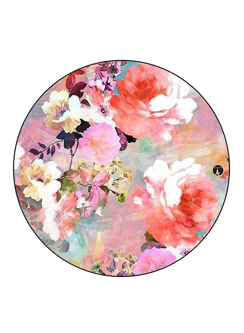 Flowers Printed Mouse Pad Multicolour