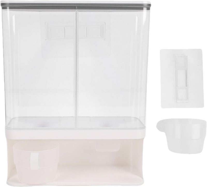 Laundry Detergent Dispenser, Transparent Dry Food Storage with Cup Pantry Organizers and Storage for Rice, Beans, Laundry Powder, Remover Powder, Laundry Beads Container - Image 1