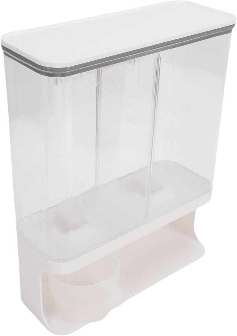 Laundry Detergent Dispenser, Transparent Dry Food Storage with Cup Pantry Organizers and Storage for Rice, Beans, Laundry Powder, Remover Powder, Laundry Beads Container - Image 3