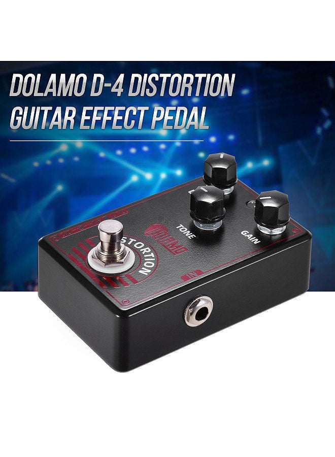 DOLAMO D-4 High Gain Distortion Guitar Effect Pedal True British Style Effect Pedal with True Bypass for Electric Guitar - Image 2