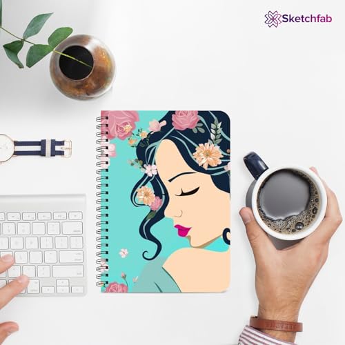 Sketchfab Spiral-Wiro Hard bound A5, Notebooks, For Writing Personal, Students And Office School, Home Use Eco-Friendly (DY-11875) - Image 5