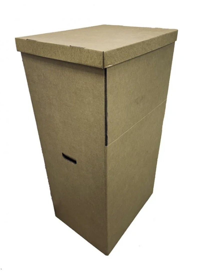 Generic Empty Cardboard Wardrobe With 20 Hangers For Shifting Purposes  - Image 3