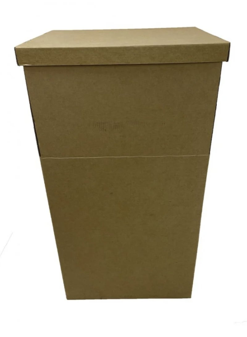 Generic Empty Cardboard Wardrobe With 20 Hangers For Shifting Purposes  - Image 4