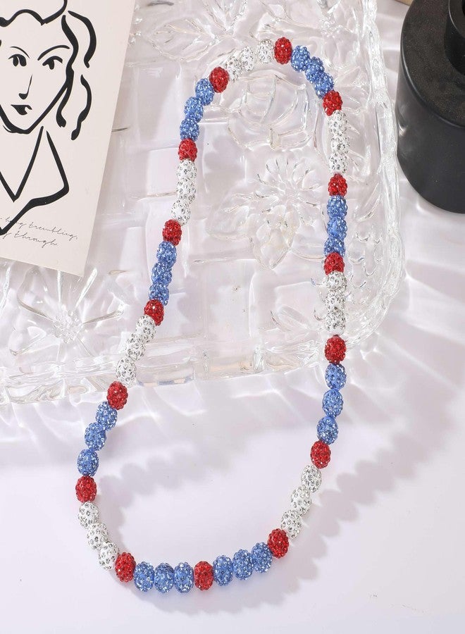 EXPHAIN Philadelphia Phils Baseball Necklace - Unisex Adult Rhinestone Discoball Necklace for Baseball Fans - 21 Inches Long - Zinc Metal - Fashion Jewelry - Image 5