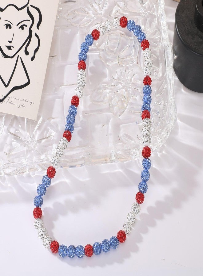EXPHAIN Philadelphia Phils Baseball Necklace - Unisex Adult Rhinestone Discoball Necklace for Baseball Fans - 21 Inches Long - Zinc Metal - Fashion Jewelry - Image 4