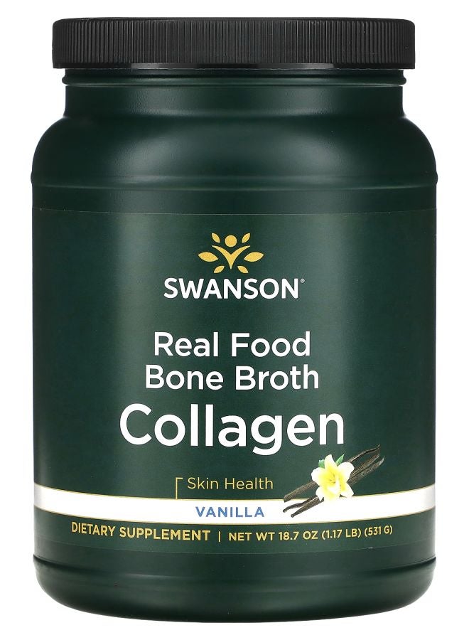 Real Food Bone Broth Collagen Vanilla 1.17 lb (531 g)
