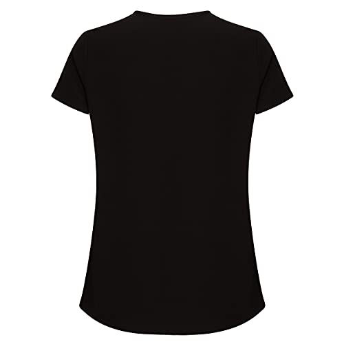 Natural Uniforms Women's Cool Stretch V-Neck Top and Cargo Pant Set (Black, Medium) - Image 3
