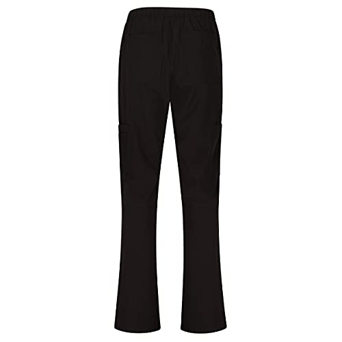 Natural Uniforms Women's Cool Stretch V-Neck Top and Cargo Pant Set (Black, Medium) - Image 5