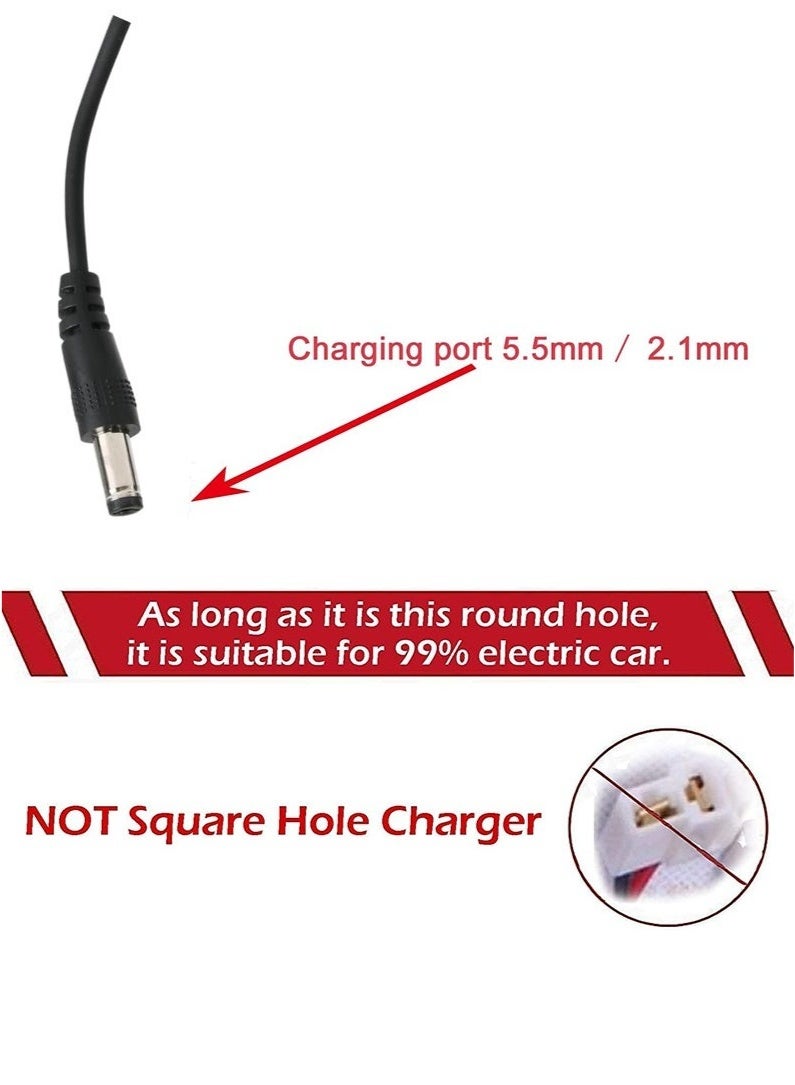 6V 500MA Battery Charger for Child Electric Car, Kids Electric Car 6 Volt Battery Charger for Electric Ride on Toy Car, Motorcycle, Quad Bike, Sports Car - Universal Battery Supply Power Adapter 5.5mm x 2.1mm  - Image 2