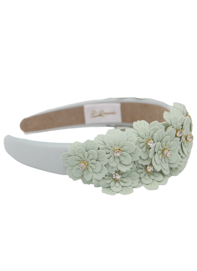 دىدانيالا عصابة رأس كاموميل للنساء والفتيات بلون زيتوني فاتح - Image 3