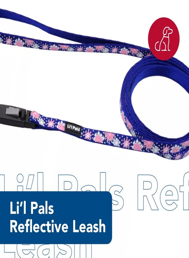 كوستال حبل عاكس من كوستال - لي'ل بالز - عرض ضيق للغاية ومشبك سهل الفتح - أحمر مع عظام ومثلثات عاكسة - 3/8 بوصة × 6 أقدام - Image 2