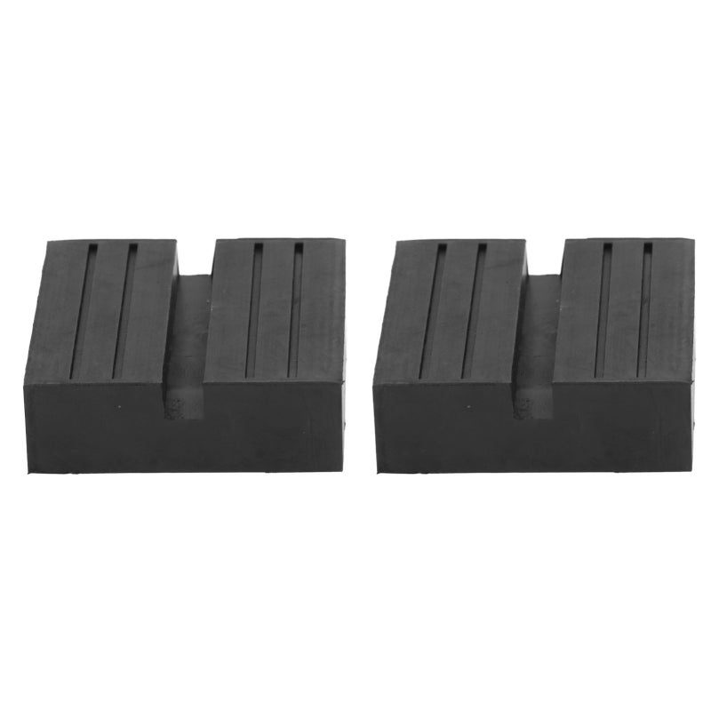 Slotted Jack Pad 2 Pcs 75x75x25mm Durable Rubber - Universal Car Frame Protection for Vehicle Maintenance - Image 5