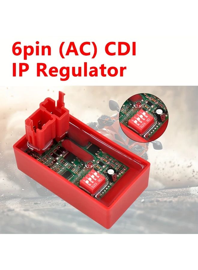 Programmable AC Racing CDI Ignition Box 6 Pin DIP Switch Red Model For CG125 CG150 150CC - Image 4