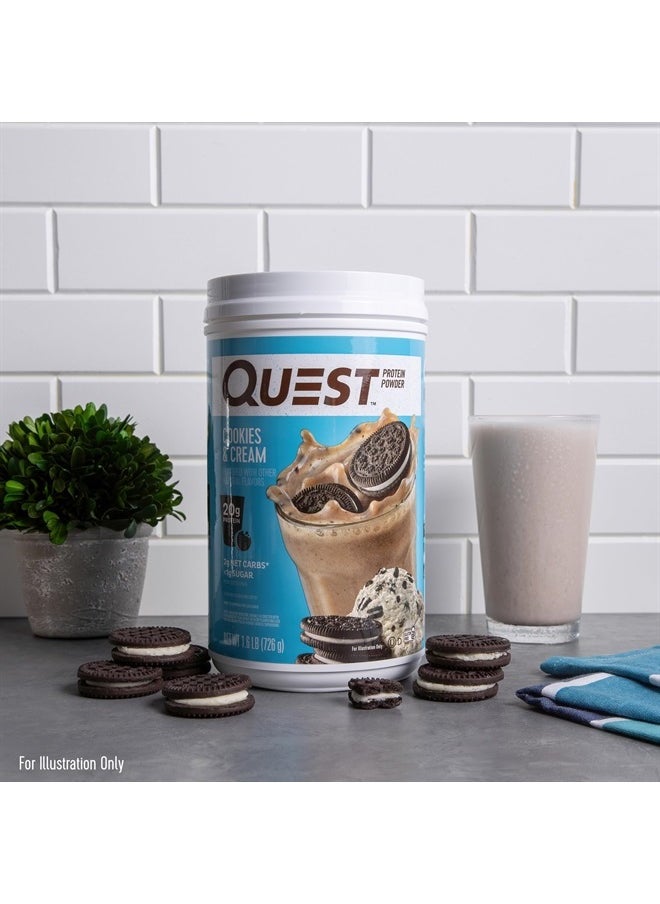 QUEST NUTRITION - Cookies & Cream Protein Powder; 20g Protein; 1g Sugar; Low Carb; Gluten Free; 1.6 Pound; 24 Servings - Image 1