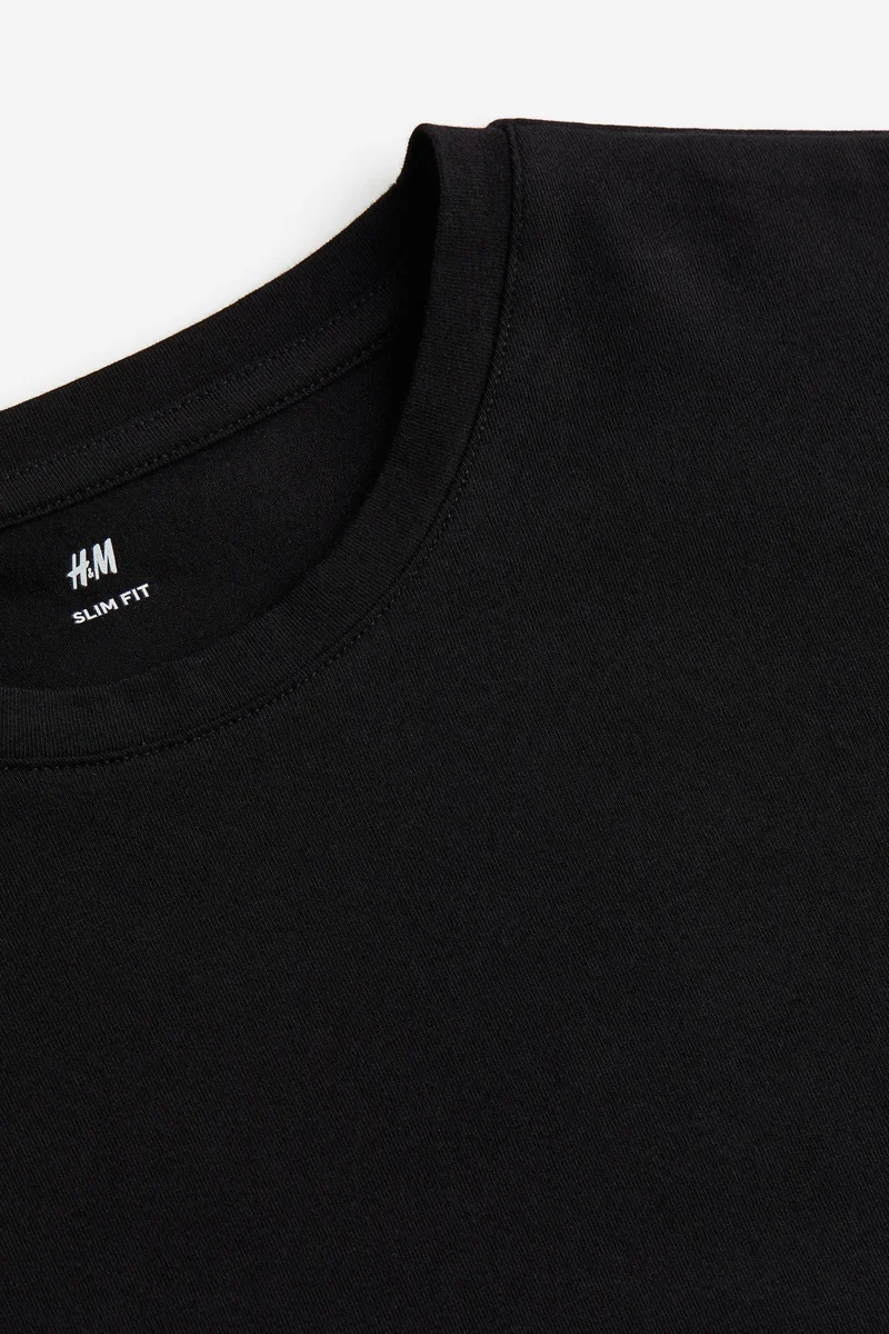 H&M 3-pack tops Slim fit