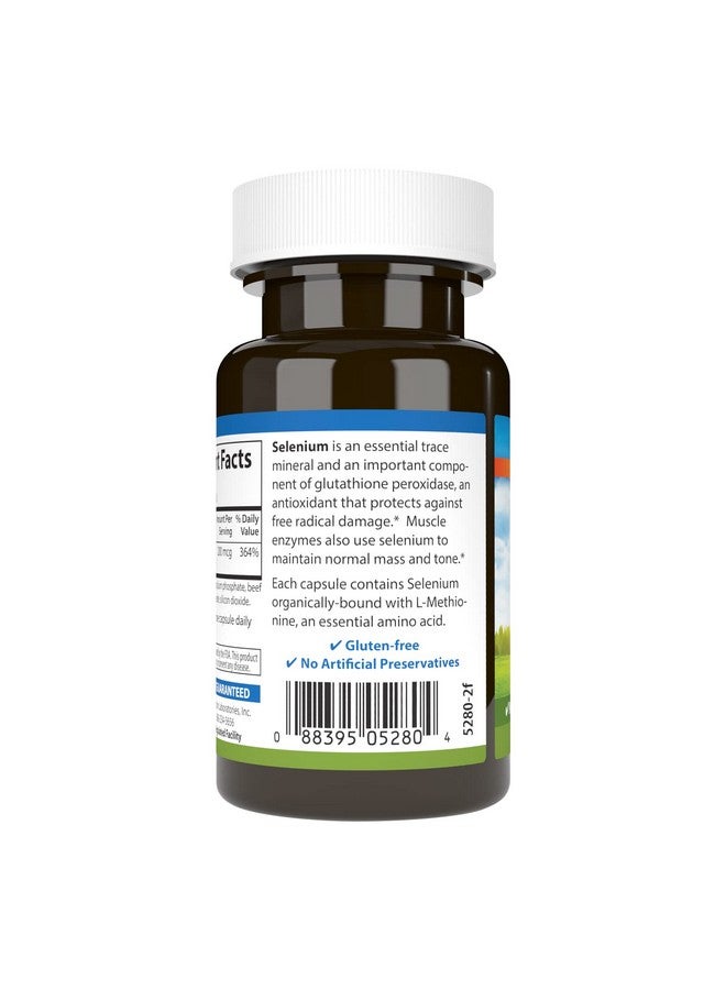 Carlson - Selenium, 200 mcg Yeast-Free, Prostate Health & Immune Support, Antioxidant, 60 Capsules - Image 3