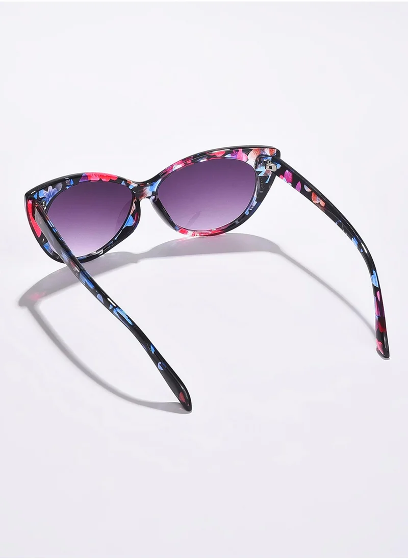 صوص هاوت Black Lens Black Cateye Sunglasses