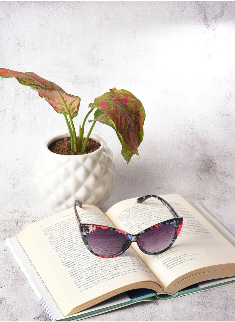 صوص هاوت Black Lens Black Cateye Sunglasses