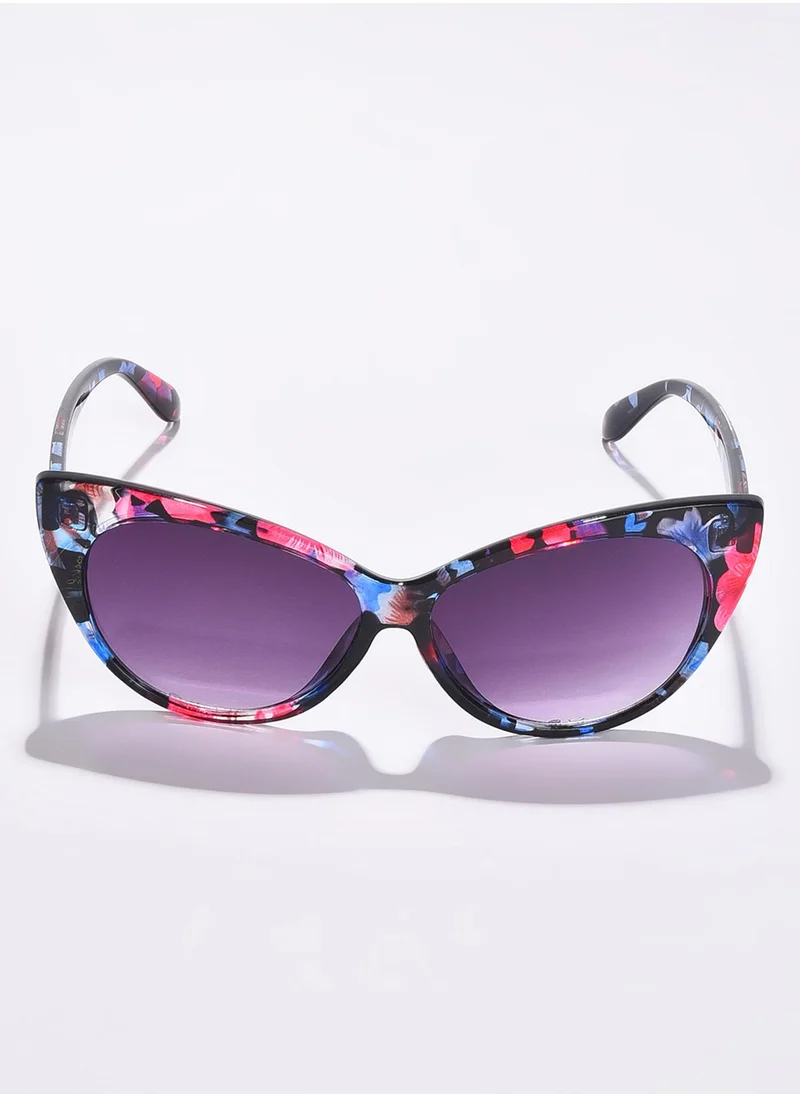 صوص هاوت Black Lens Black Cateye Sunglasses