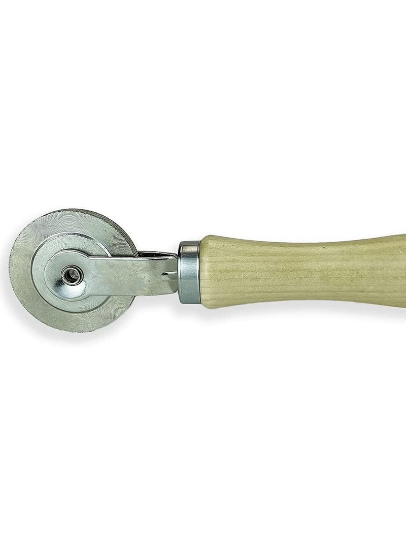 Rema Tip Top Wood Handle Corrugated Stitcher Ball Bearing (2in)  - Image 2