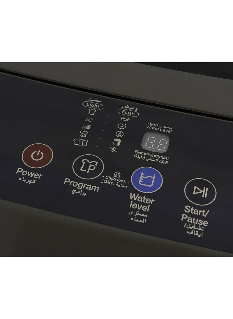 Fresh - Top Load Automatic Washing Machine, 7 Kg , Silver - F12SL-13518 - Image 1