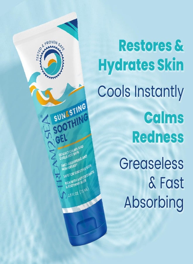 STREAM 2 SEA Sun & Sting Soothing Aloe Gel, Organic Aloe Vera Gel for Face & Body, After Sun Care & Sunburn Relief - Pack of 3 - Image 4