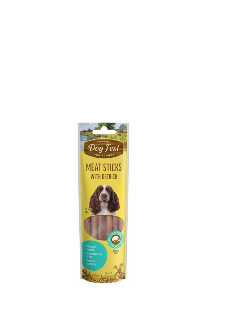 Dog Fest Dog Fest Meat Sticks With Ostrich For Adult Dogs 