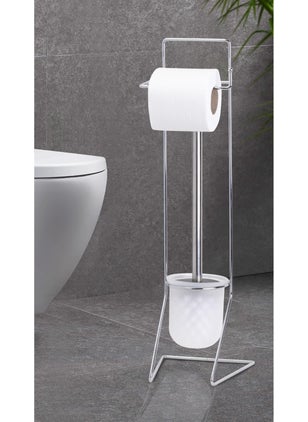 ‎okyanus Home Ocean Home Chrome Replacement WC Paper Holder and WC Brush Holder AKB-849 