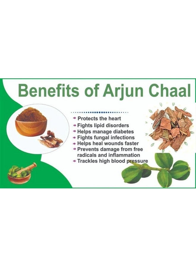 PLUTOFIT Arjun Chaal Powder | 100% Pure Natural Organic Arjuna (Terminalia arjuna) Bark | Ayurvedic Heart Support & Promote Good Cholesterol | FSSAI Certified 200gm - Image 5