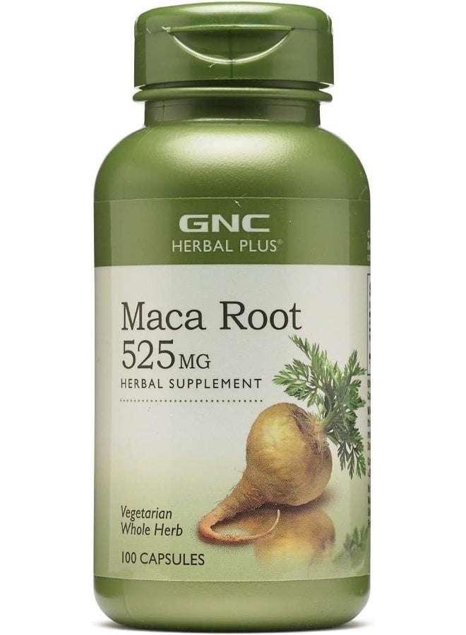 GNC Herbal Plus Maca Root Supplement, 525mg - Image 1