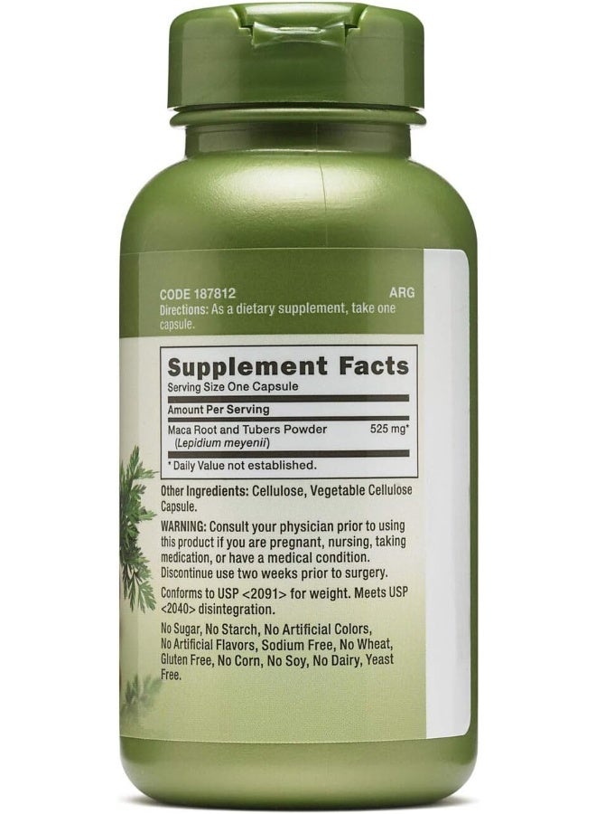 GNC Herbal Plus Maca Root Supplement, 525mg - Image 2