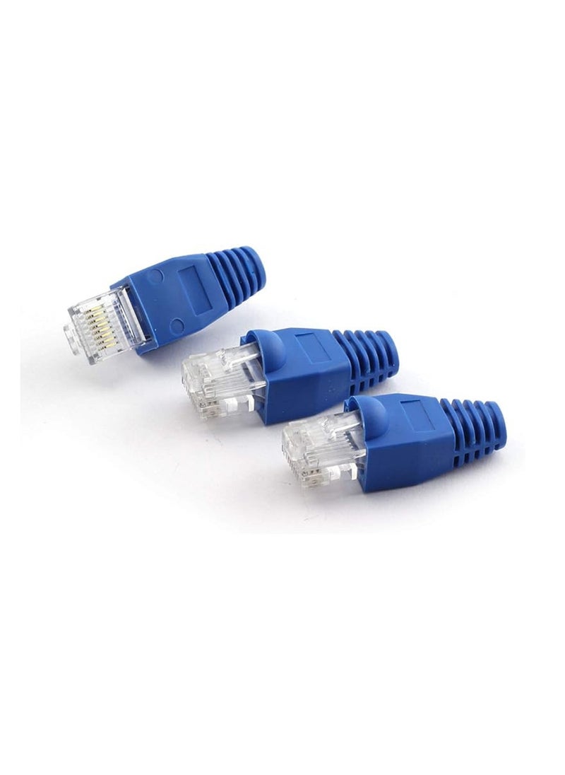 Generic - RJ45 Adapter Cap for 6mm Ethernet Network Cable Connector Plugs Cover Mini Protective Crystal  100 Pcs - Image 1