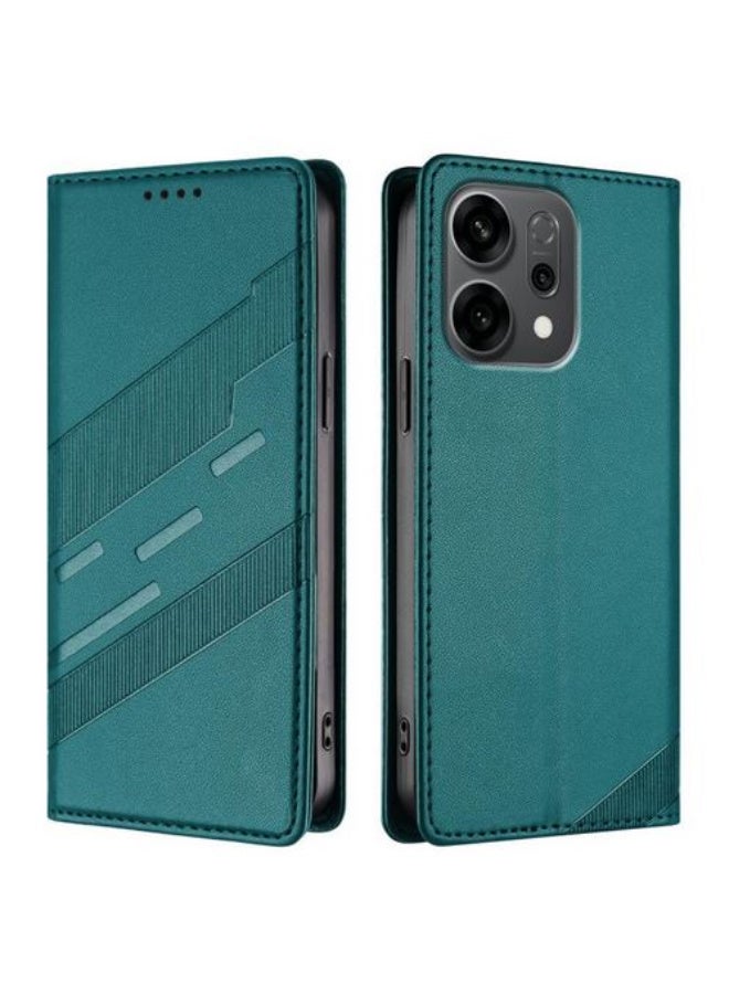 Flip PU Leather Case Cover for oppo reno 14f cover with Card Holder and Card Holder Shockproof Protection Camera Protection