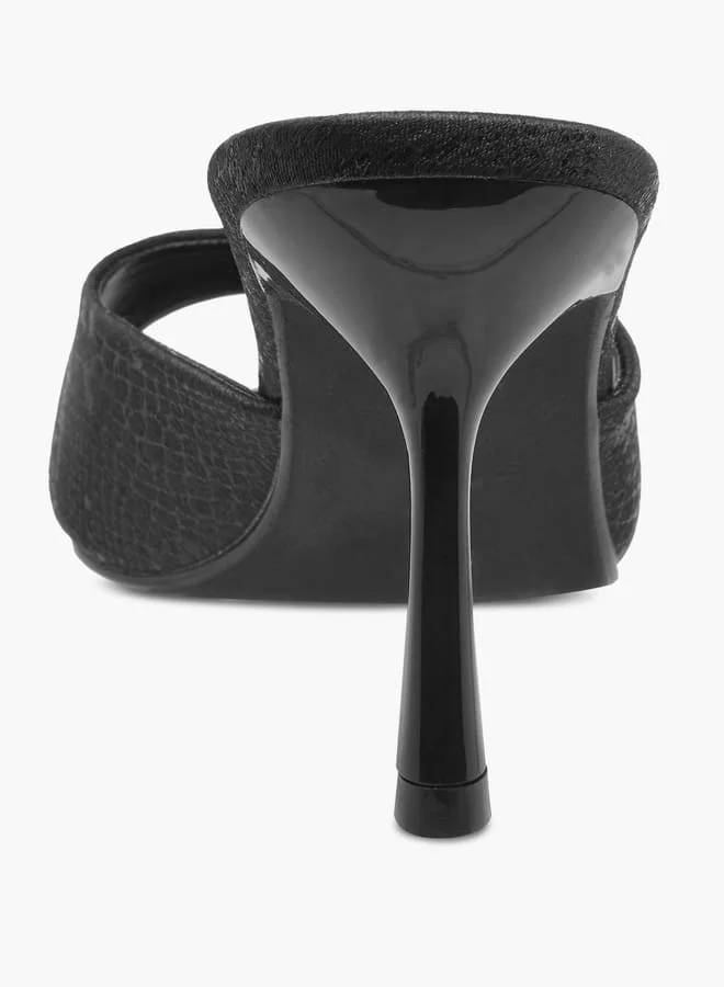 Celeste Women's Open Toe Slip-On Sandals with Stiletto Heels