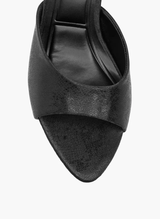 Celeste Women's Open Toe Slip-On Sandals with Stiletto Heels