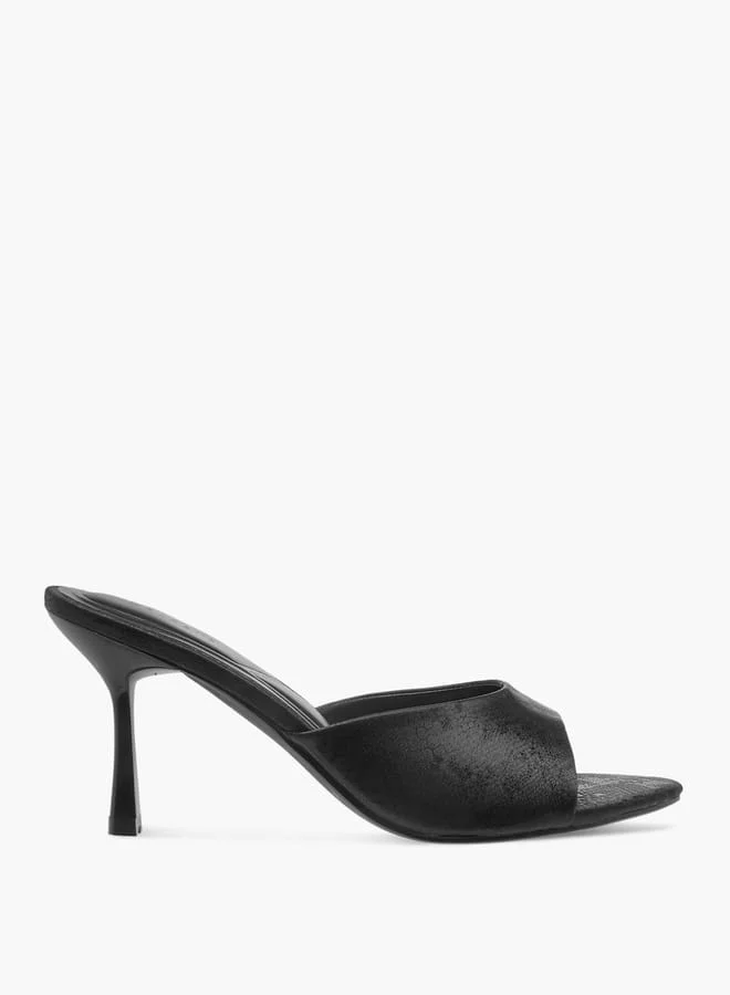 Celeste Women's Open Toe Slip-On Sandals with Stiletto Heels