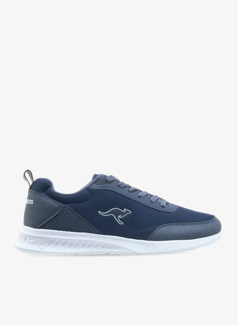 Men's Logo Detail Sports Shoes with Lace-Up Closure