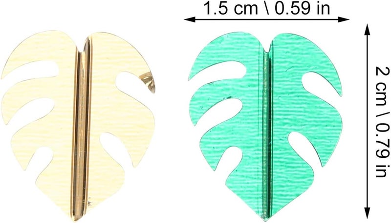 KICHOUSE Tropical Hawaiian Party Confetti Set with Emerald and Metallic Monstera Leaf Table Scatters, Summer Luau Decoration for Birthday, Wedding, and Fiesta Party Supplies - Image 2