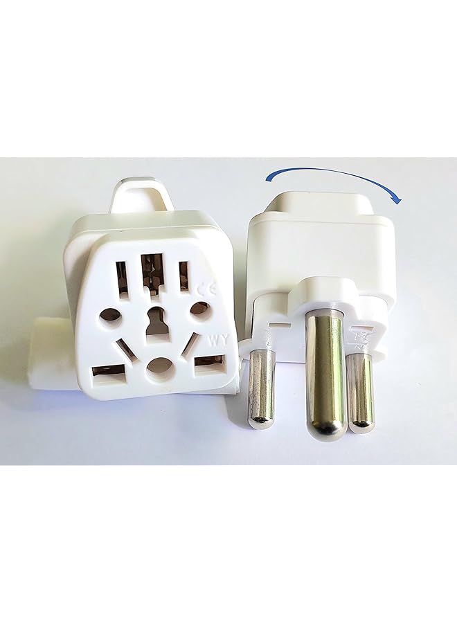 PROMASS Type M, 3 Pin, 10A, Universal coverter to South Africa, BIG three pin plug [1 pc] - Image 1