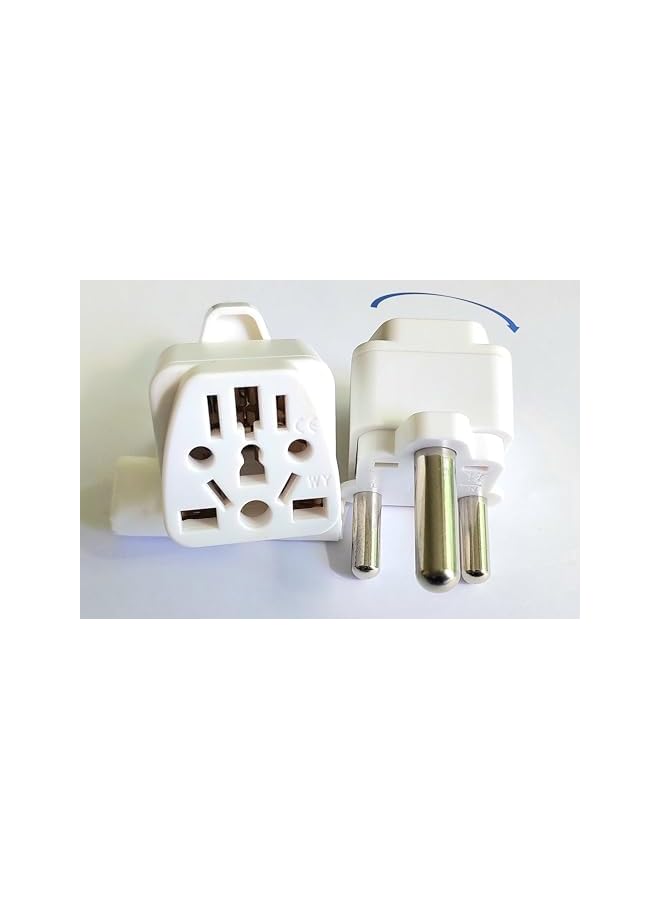 PROMASS Type M, 3 Pin, 10A, Universal coverter to South Africa, BIG three pin plug [1 pc] - Image 2