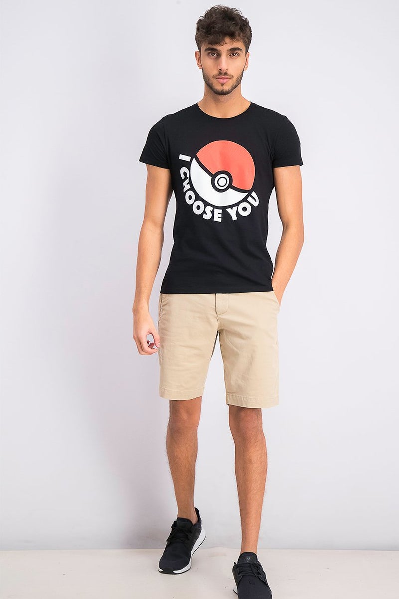 DIFUZED Men Crew Neck Short Sleeve Graphic Tee, Black - Image 4