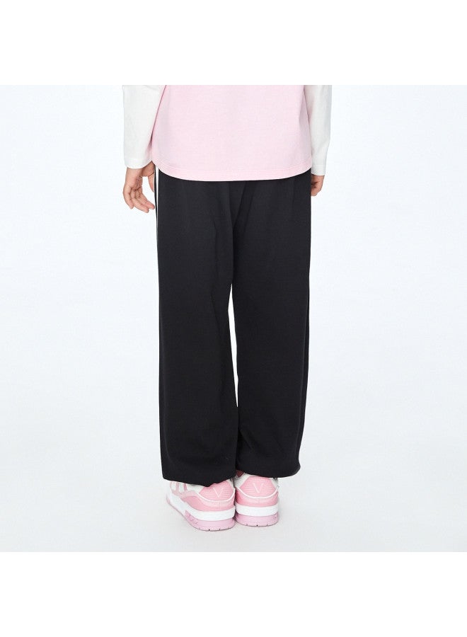 Annil Girls' Full Elastic Waist Knit Pants - Anti-wrinkle Non-stretch Casual Joggers With Cuffed Hem, Straight Leg Sport Pants For Spring/autumn - Image 4