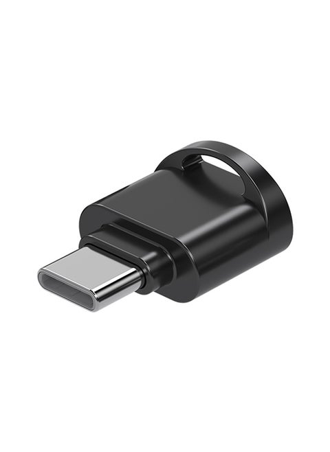 Mini TF Card Reader OTG 3.0 for Huawei Android Black TYPE-C oval interface (with hanging chain)