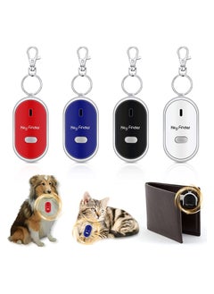 KASTWAVE Key Locator Device, Key Finder with Whistle LED Light Remote Sound Control, Pet Keychain Locator for Child Elderly Pet Luggage, 4 Pcs  - Image 1