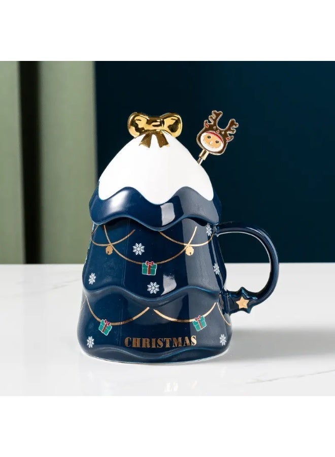 إيفا Christmas Ceramic Mug Set - Blue - Image 2