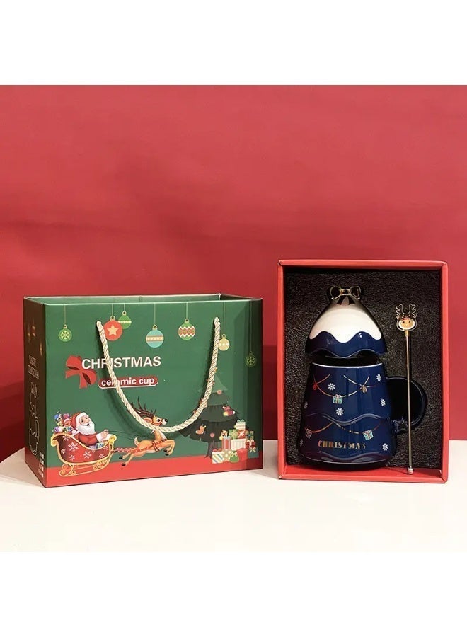 إيفا Christmas Ceramic Mug Set - Blue - Image 1