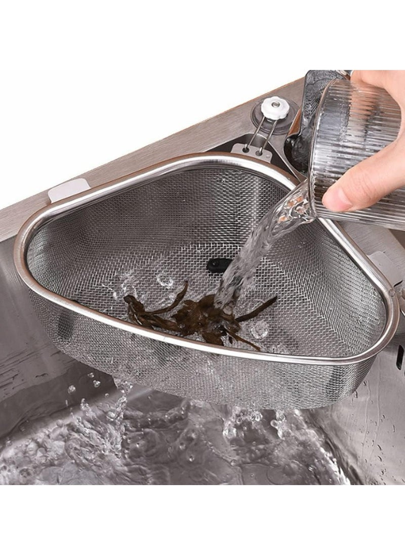 Oasisgalore Kitchen Sink Strainer – Triangle Food Catcher for Waste and Leftovers  - Image 1